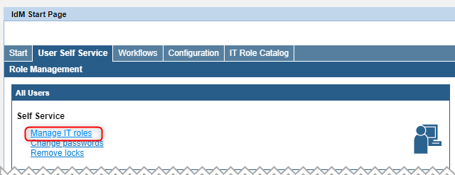 IDM - Manage IT roles