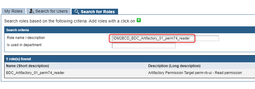 IDM - Search role